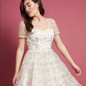 ModCloth Collectif Tea Length Wedding Dress